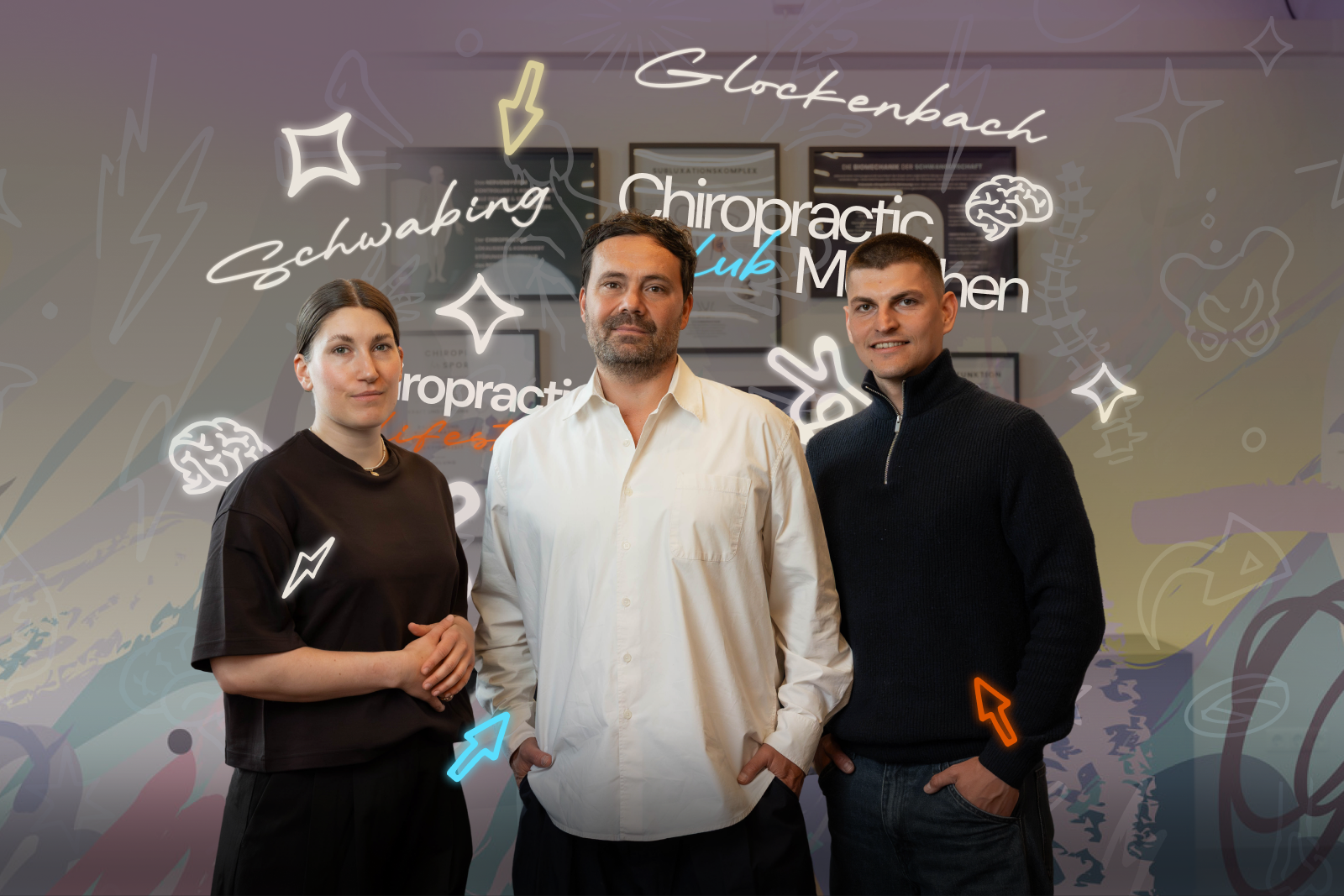 Team Chiropractic Club München – Pia, Christian, Lorenz
